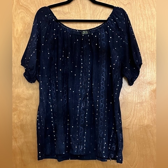 Shannon Ford New York Embellished Blouse 3X - Picture 2 of 4